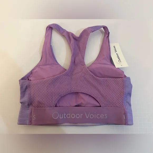 Outdoor Voices NWT Doing Things Bra in Purple Blue Ombré