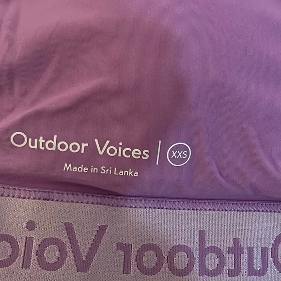 Outdoor Voices NWT Doing Things Bra in Purple Blue Ombré