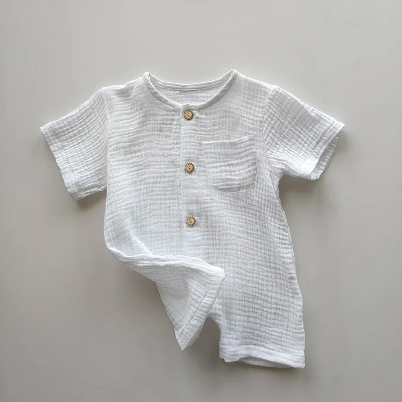 Oversized Organic Cotton Baby Romper