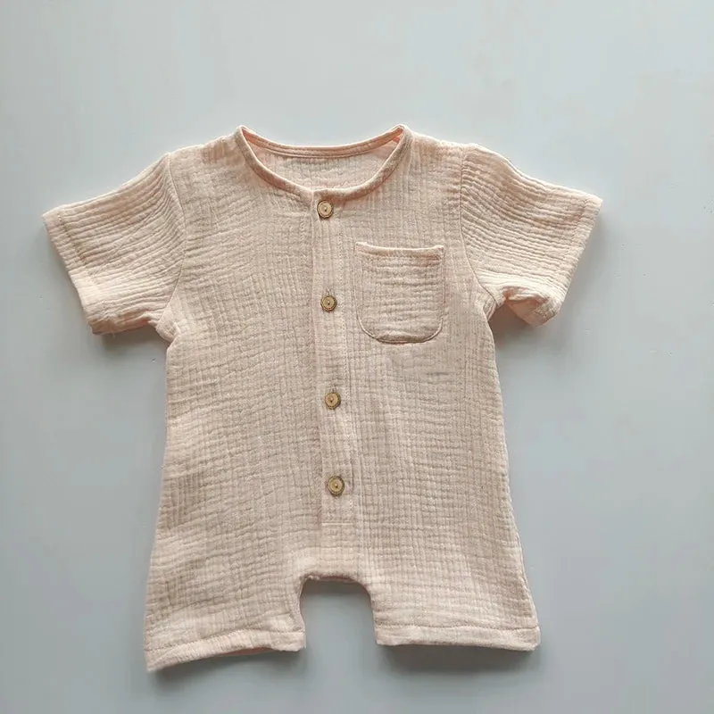 Oversized Organic Cotton Baby Romper