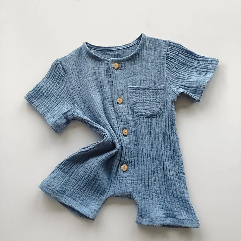 Oversized Organic Cotton Baby Romper