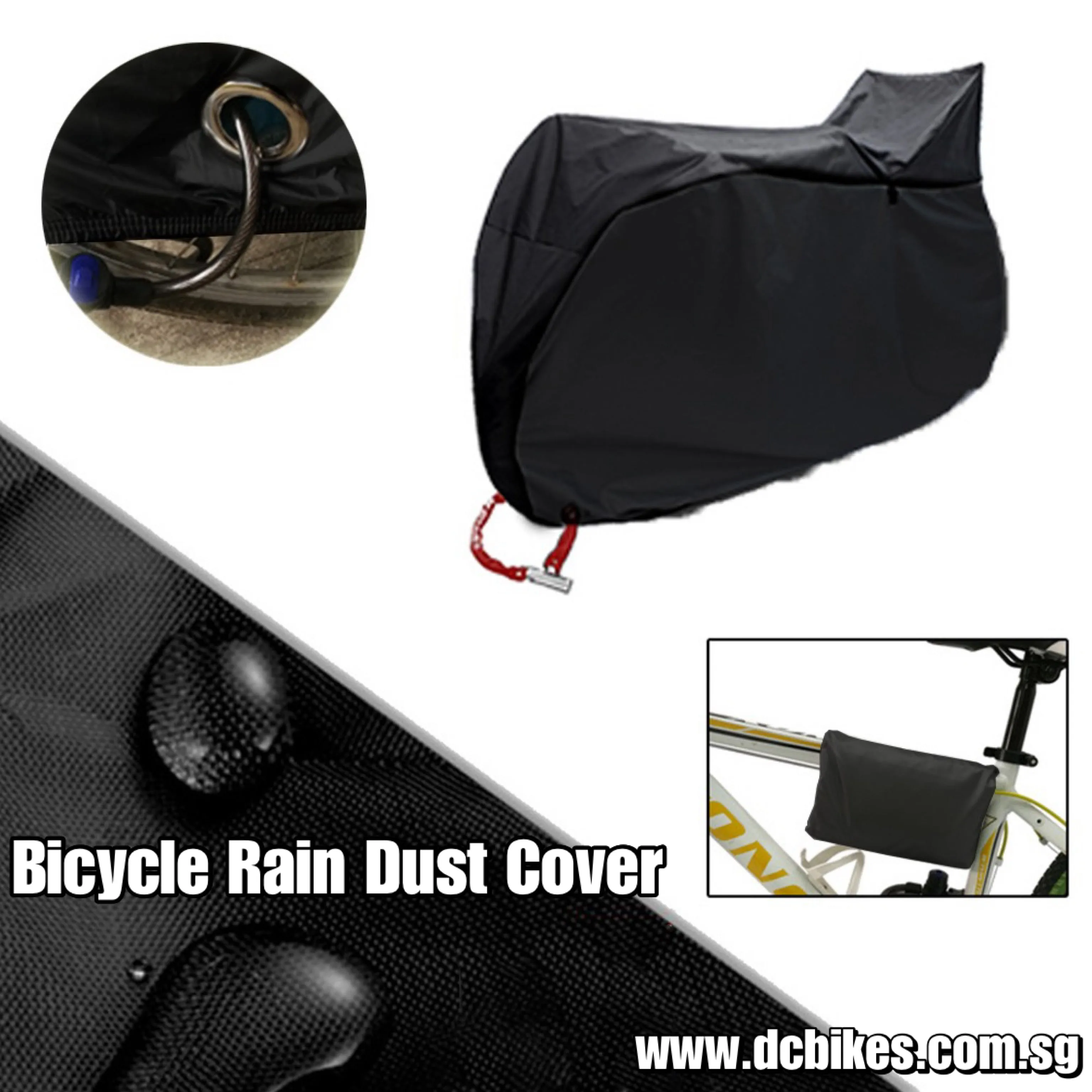 Oxford Weatherproof Bicycle Black Rain Sun MTB Road Bike Cover