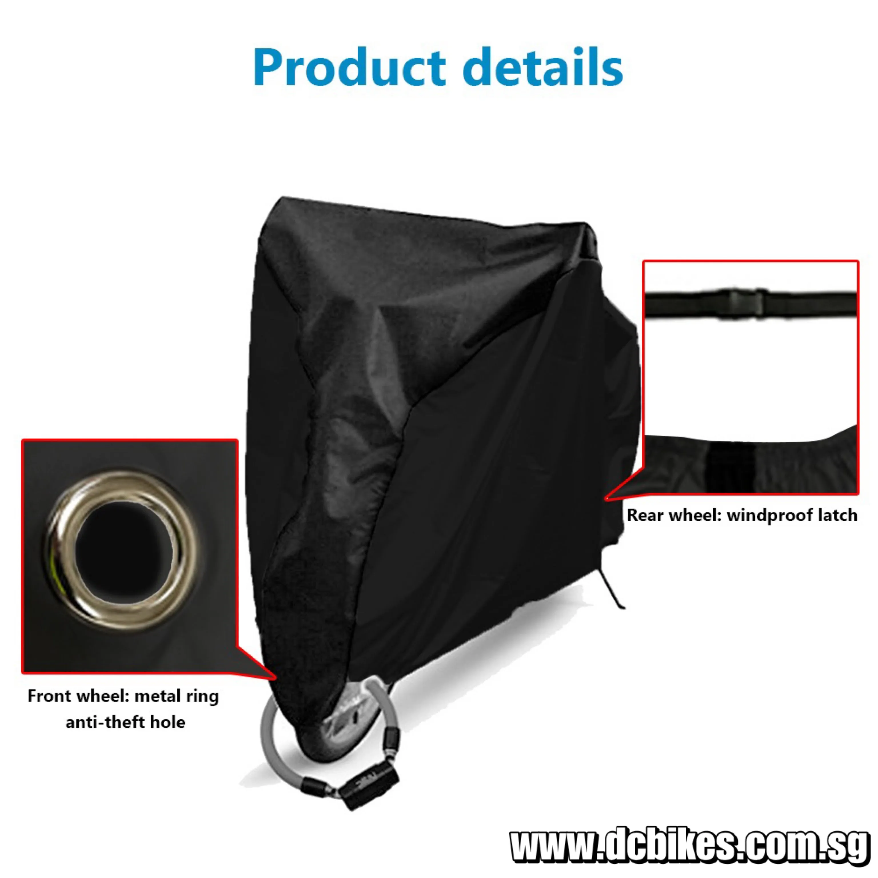 Oxford Weatherproof Bicycle Black Rain Sun MTB Road Bike Cover