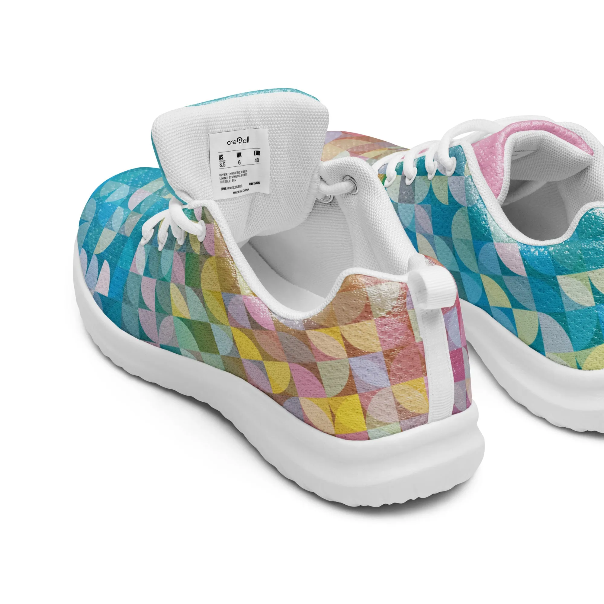 Pastel Prism Women's Lightweight Athletic Sneakers
