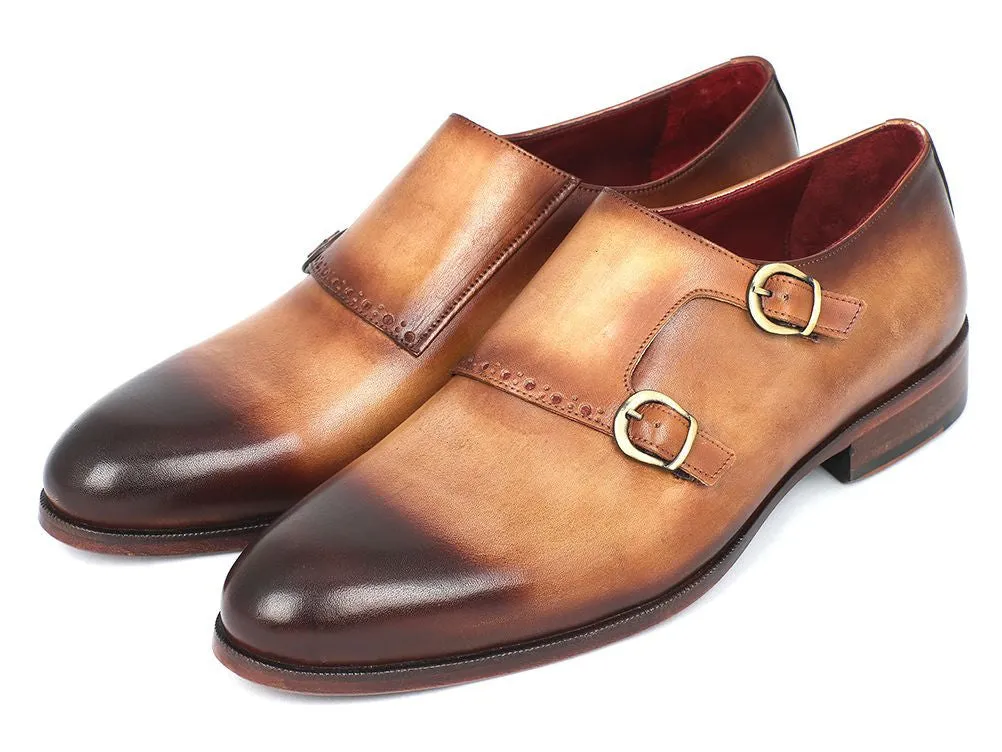 Paul Parkman Two Tone Monkstrap Shoes