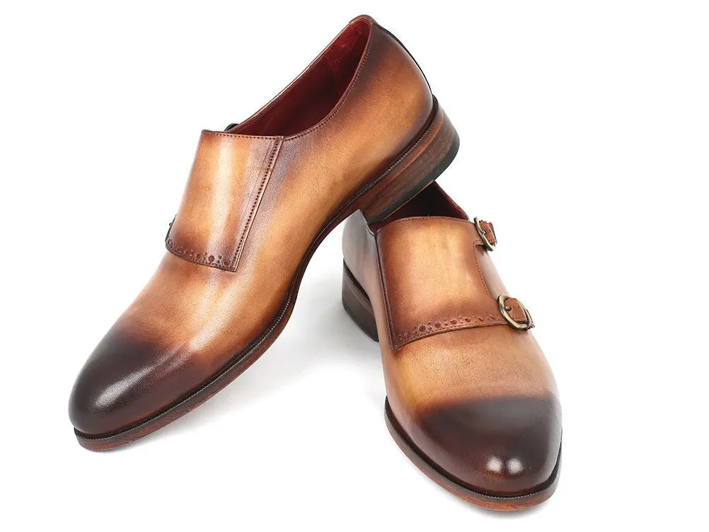 Paul Parkman Two Tone Monkstrap Shoes