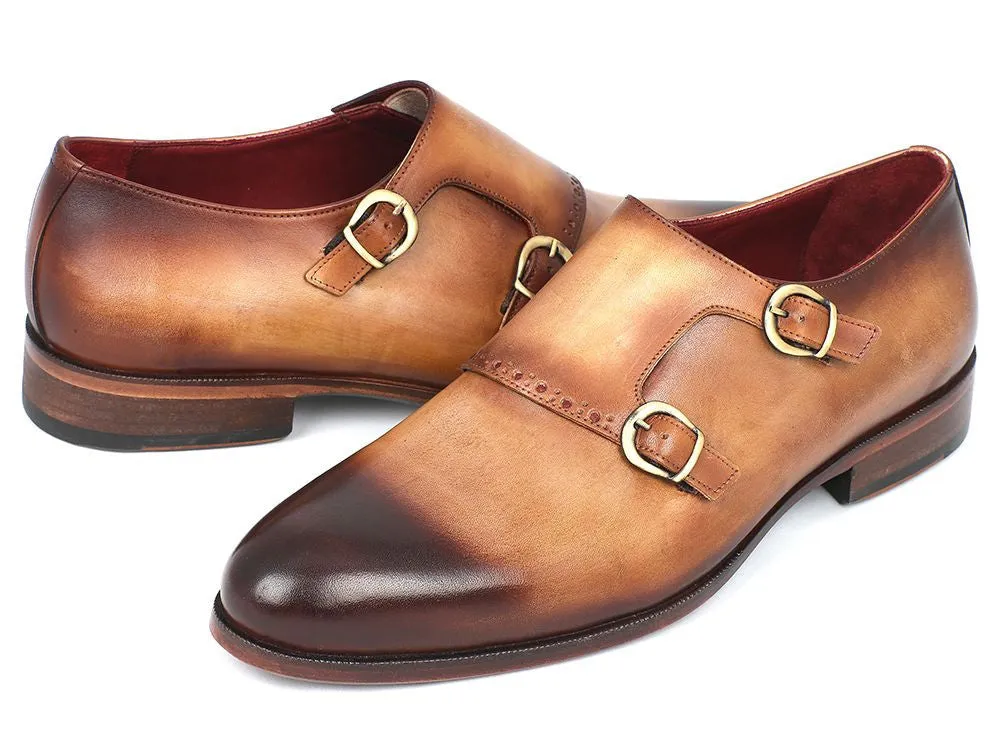 Paul Parkman Two Tone Monkstrap Shoes