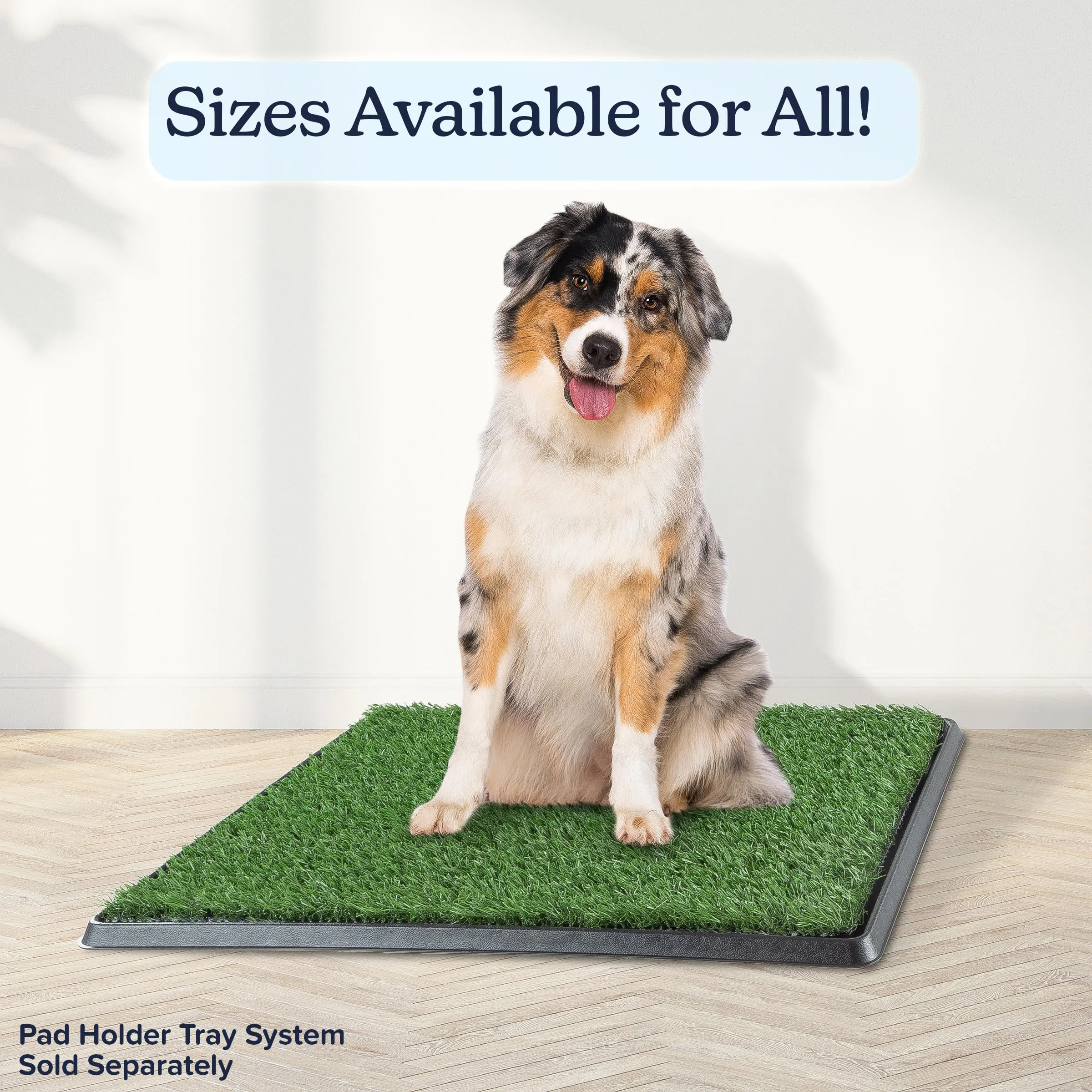 Pee Pads for Dogs - Set of Three 23x18.5-Inch Replacement Turf Grass Mats for Potty Training - Dog Housebreaking Supplies for Small Pets by PETMAKER, Green, Medium - new