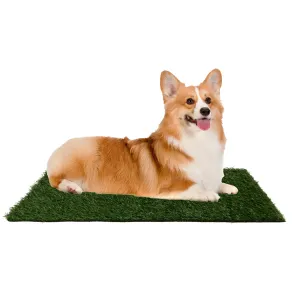 Pee Pads for Dogs - Set of Three 23x18.5-Inch Replacement Turf Grass Mats for Potty Training - Dog Housebreaking Supplies for Small Pets by PETMAKER, Green, Medium - new