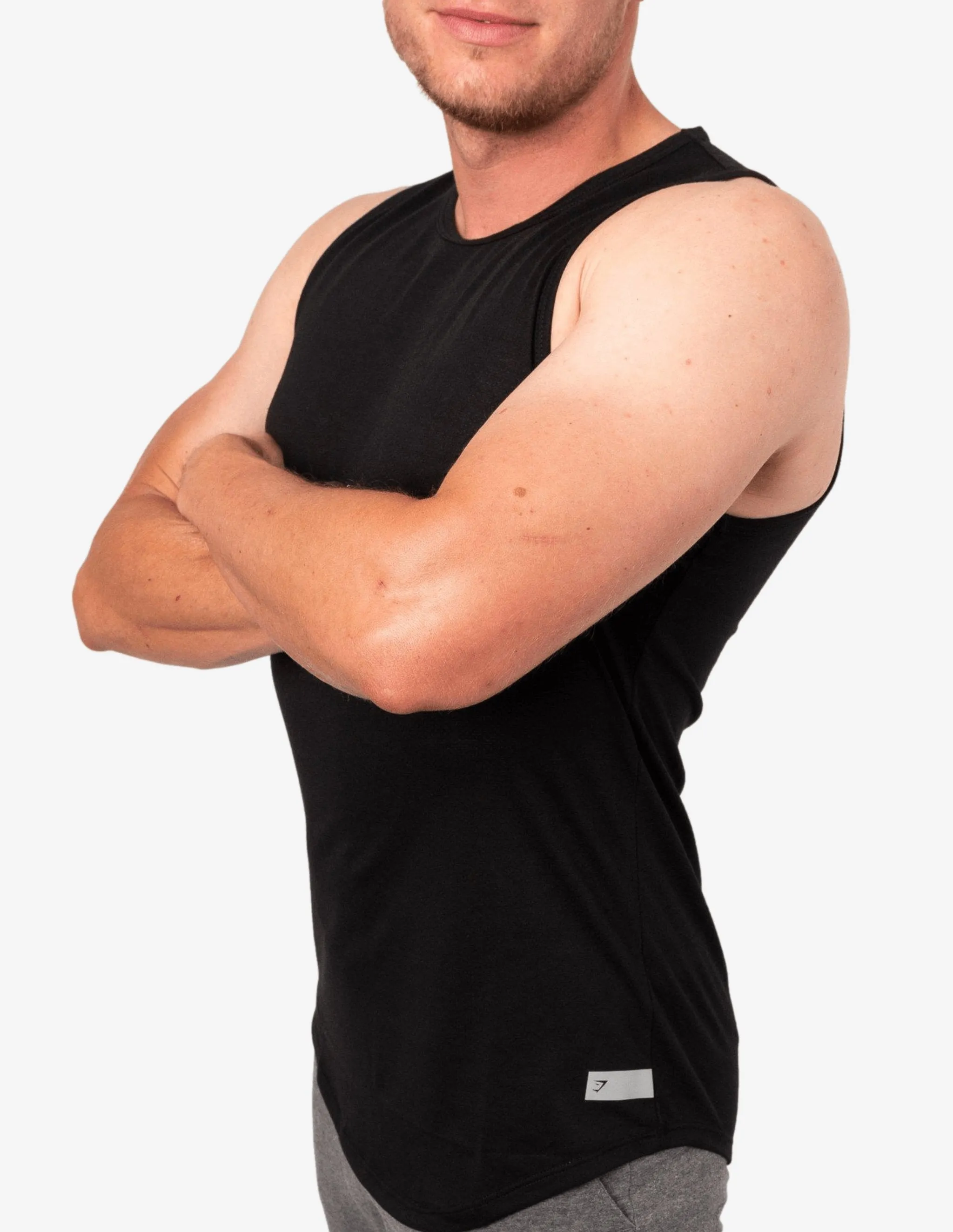 Perforated Longline Tank Black