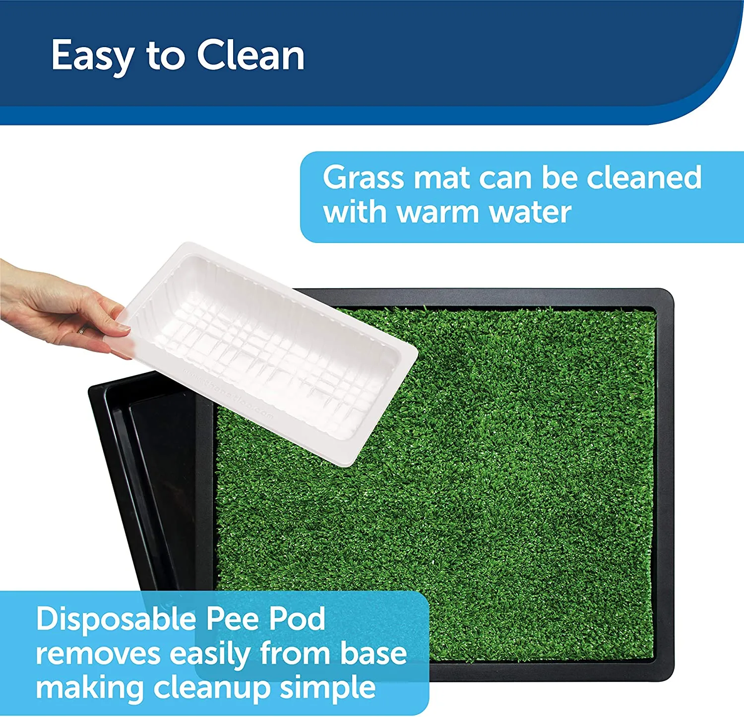 PetSafe Pet Loo LARGE 32.5" X 32.5" Portable Indoor/Outdoor Dog Potty, Alternative to Puppy Pads, Large! Retails $250 