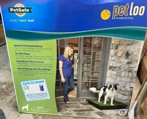 PetSafe Pet Loo LARGE 32.5" X 32.5" Portable Indoor/Outdoor Dog Potty, Alternative to Puppy Pads, Large! Retails $250 