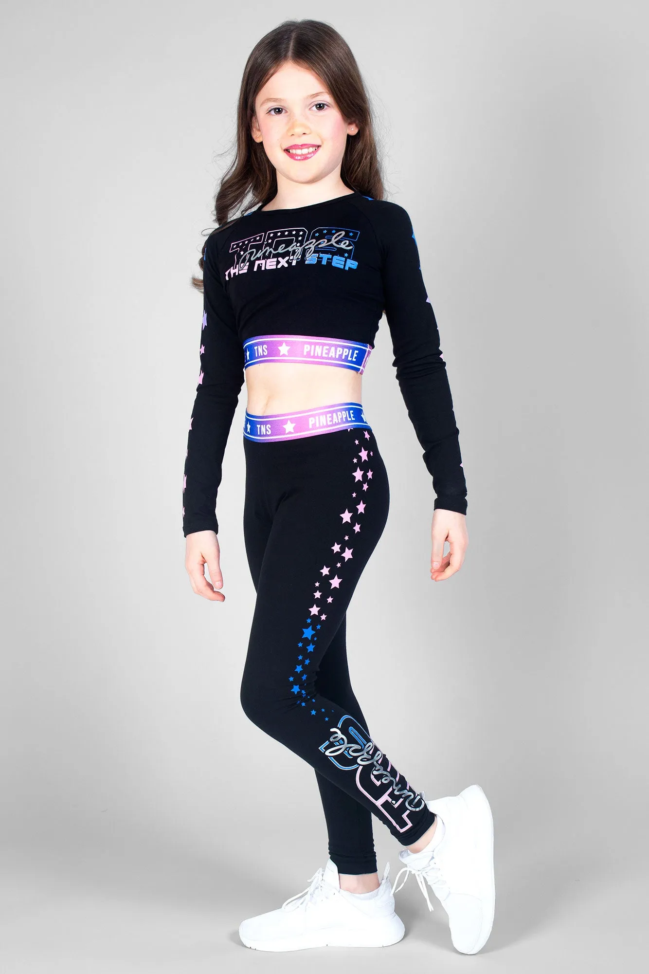 Pineapple x TNS Long Sleeve Crop Top
