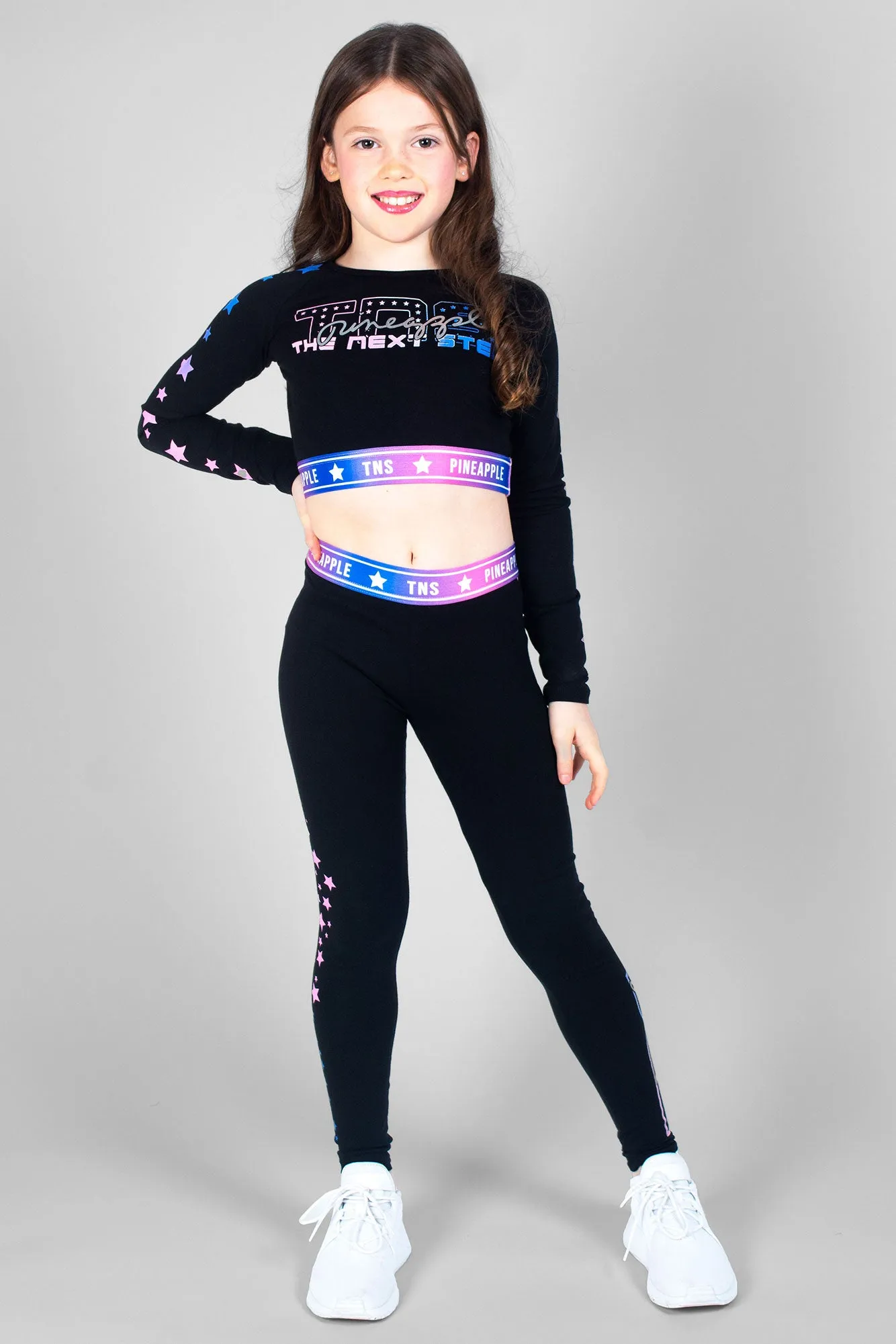 Pineapple x TNS Long Sleeve Crop Top