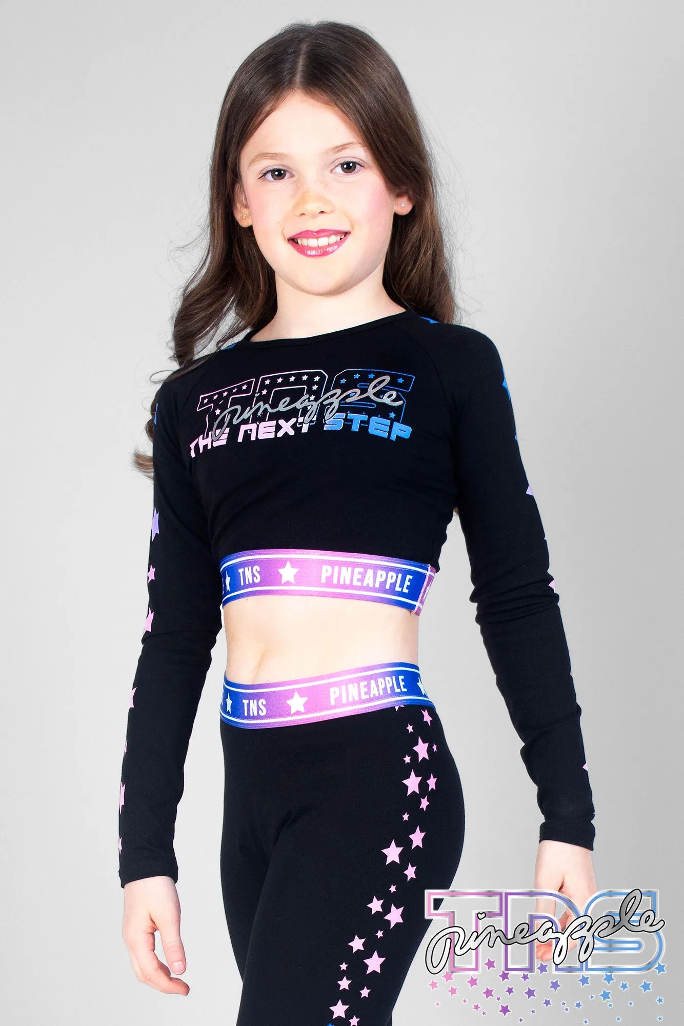 Pineapple x TNS Long Sleeve Crop Top