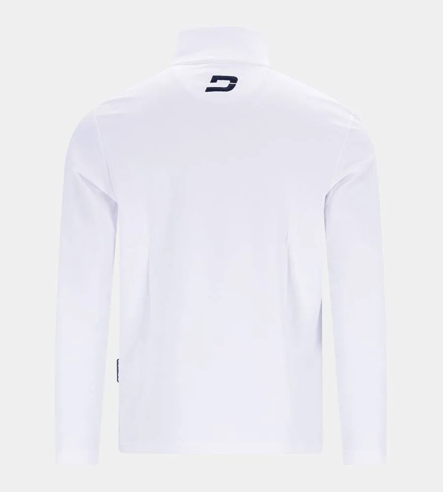 PIQUE MIDLAYER - WHITE