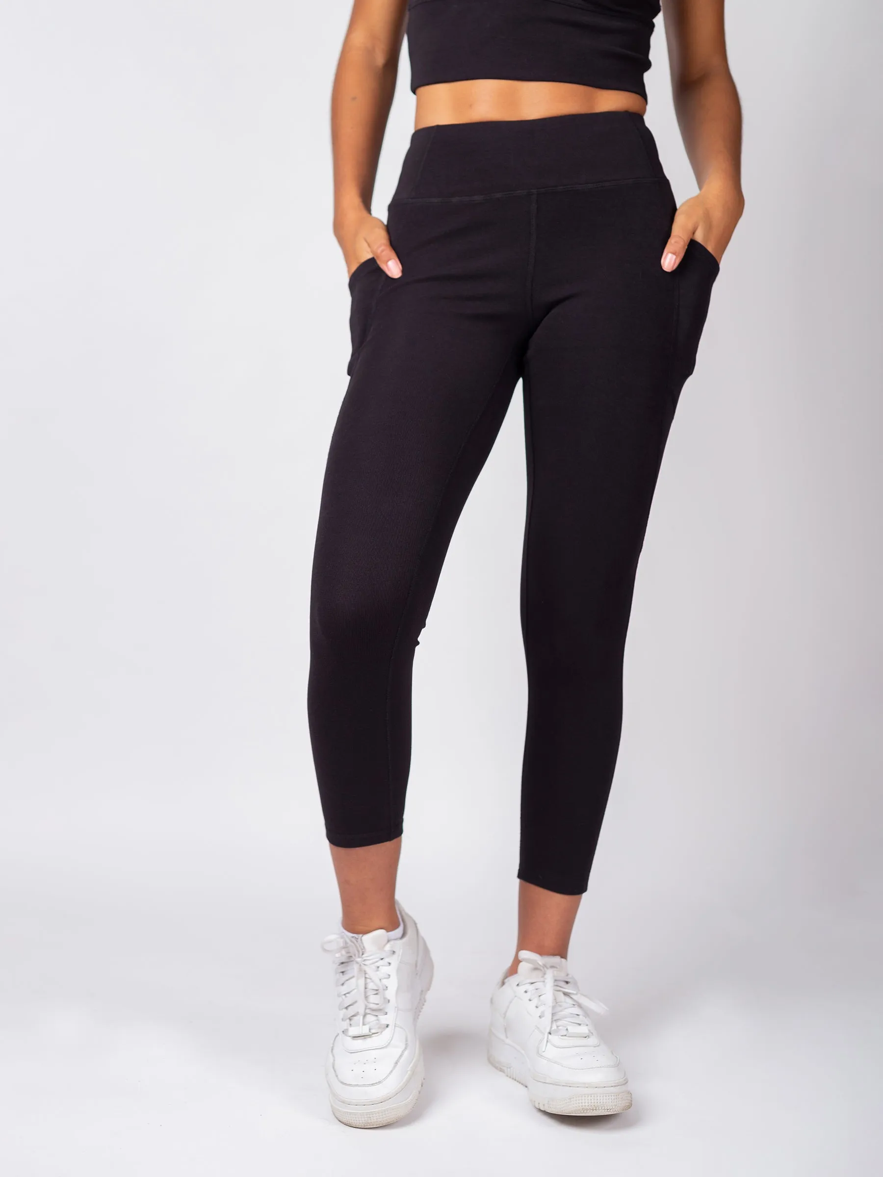 PlantTec™ Organic Crop/Petite Leggings | Eclipse
