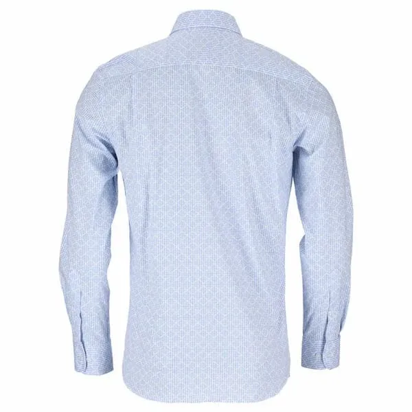 Polo Print Geo Shirt Mens White