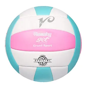 Premium Volleyball - Waterproof Indoor/Outdoor Official Volleyball for Boys/Girls, Gift for Birthday, Xmas Dayï¼Ë†Pinkï¼Å’Blueï¼Å’Whiteï¼â€°