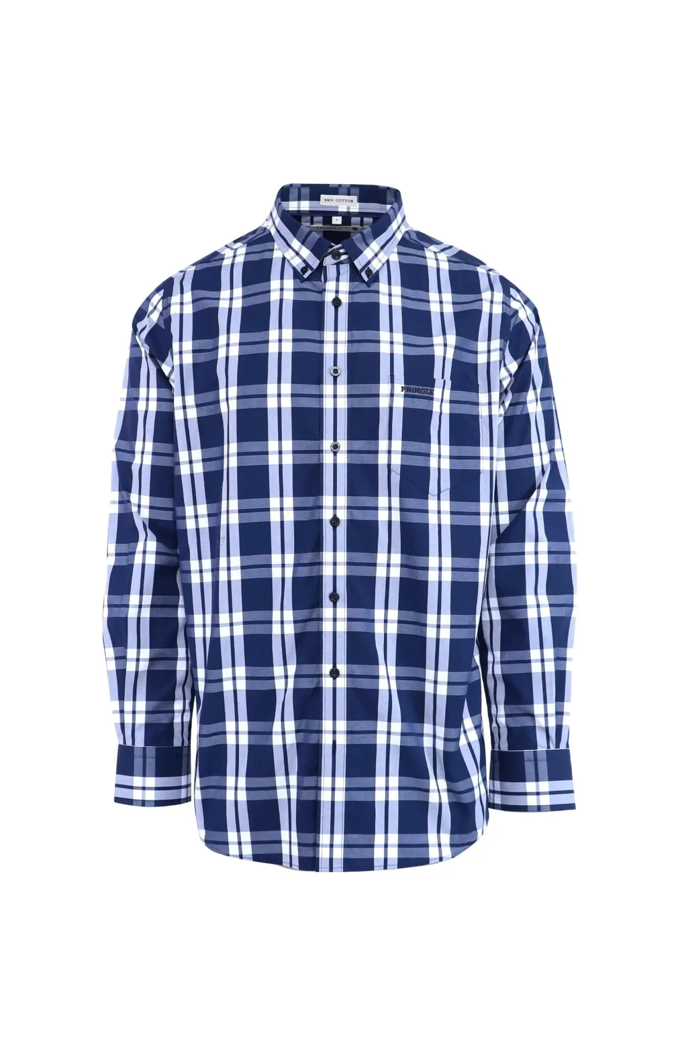 Pringle Perry Long Sleeve Check Classic Shirt Navy