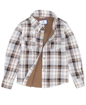 Properly Tied Boys Cypress Shirt Jacket - Barnwood