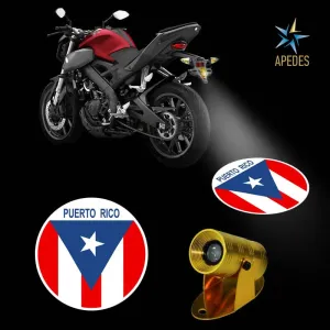 Puerto Rico Motorcycle Bike Car LED Projector Light Waterproof