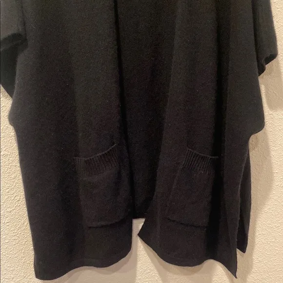 Pure cashmere poncho shawl