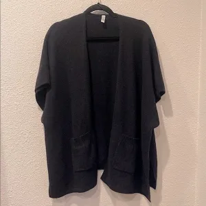 Pure cashmere poncho shawl