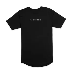 "Anointed" Curved Bottom Tee (Blk)
