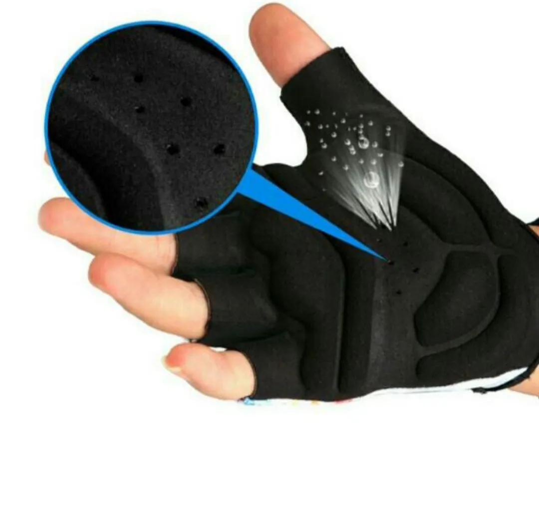 Rainbow Half Finger Sports Protective Gloves