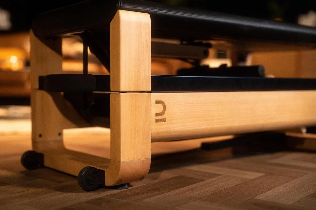 Rameur Domyos Woodrower 3 en 1, pliant, auto-alimenté, connecté et garanti 5 ans