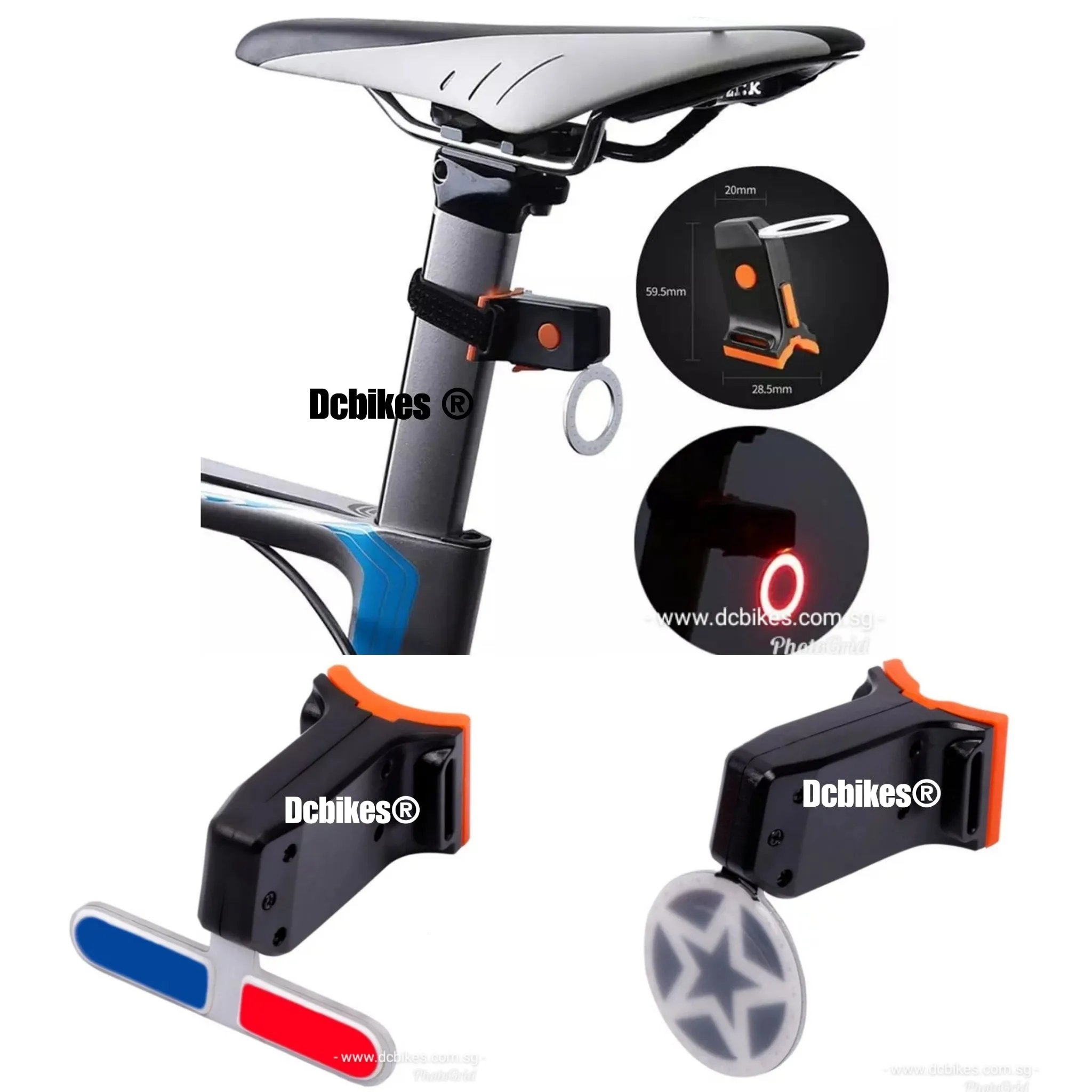 Rechargeable Led Lamp MTB Road Weatherproof Tail Light