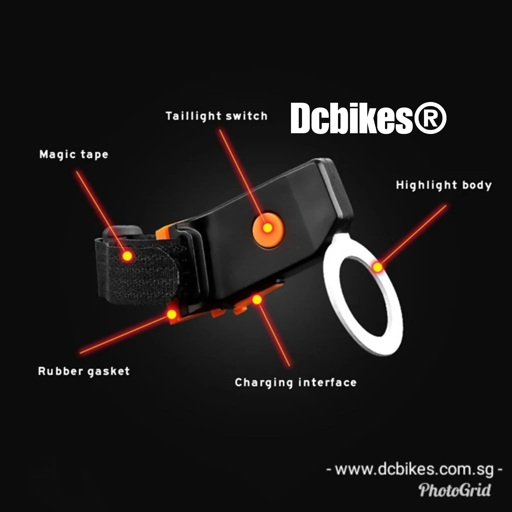 Rechargeable Led Lamp MTB Road Weatherproof Tail Light