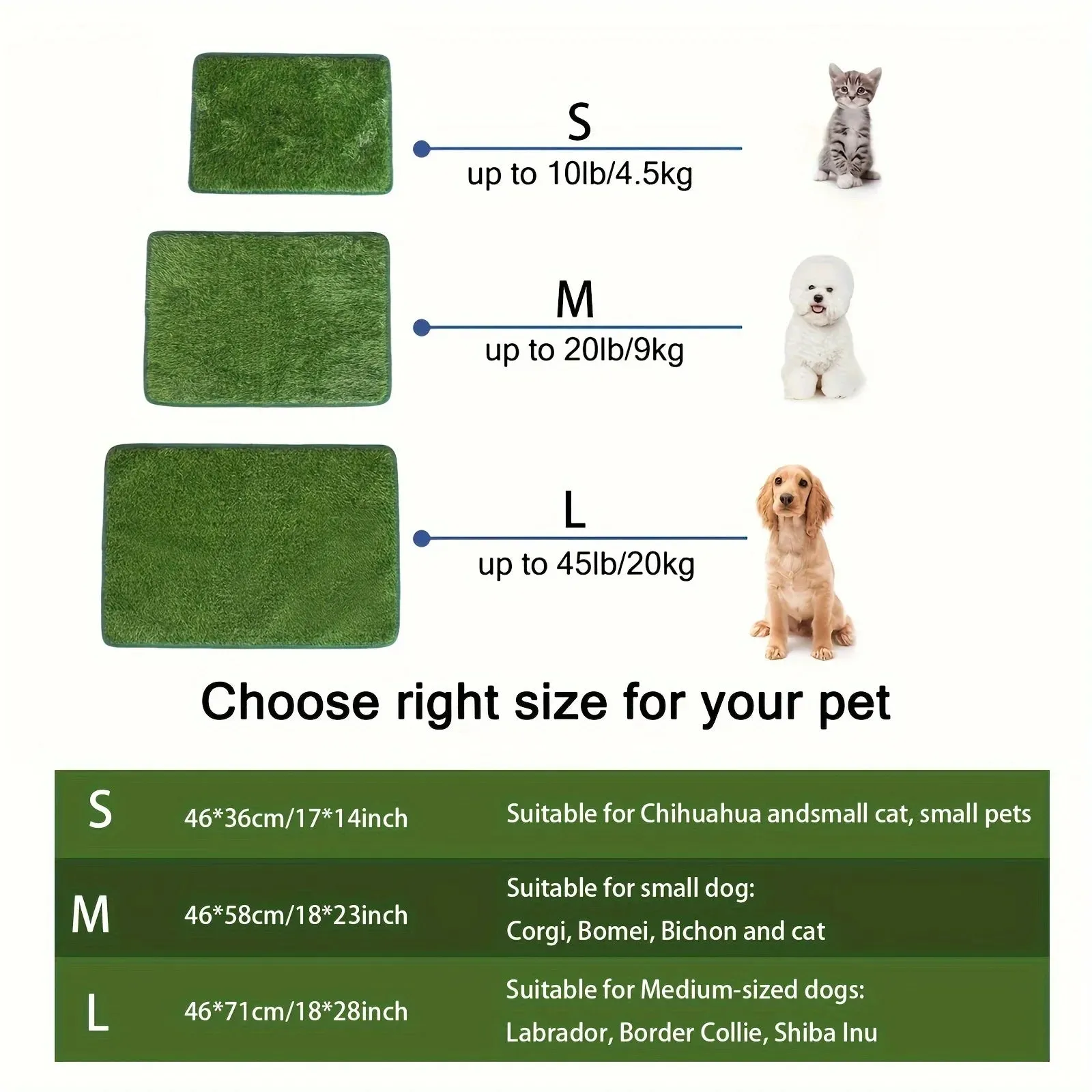 Reusable Pet Training Lawn