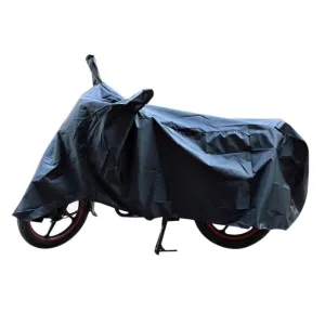 R.J.VON AMERICAN MATTY PREMIUM QUALITY WATERPROOF COATING BIKE BODY COVER WITH MIRROR POCKETS BLACK - All Bike model