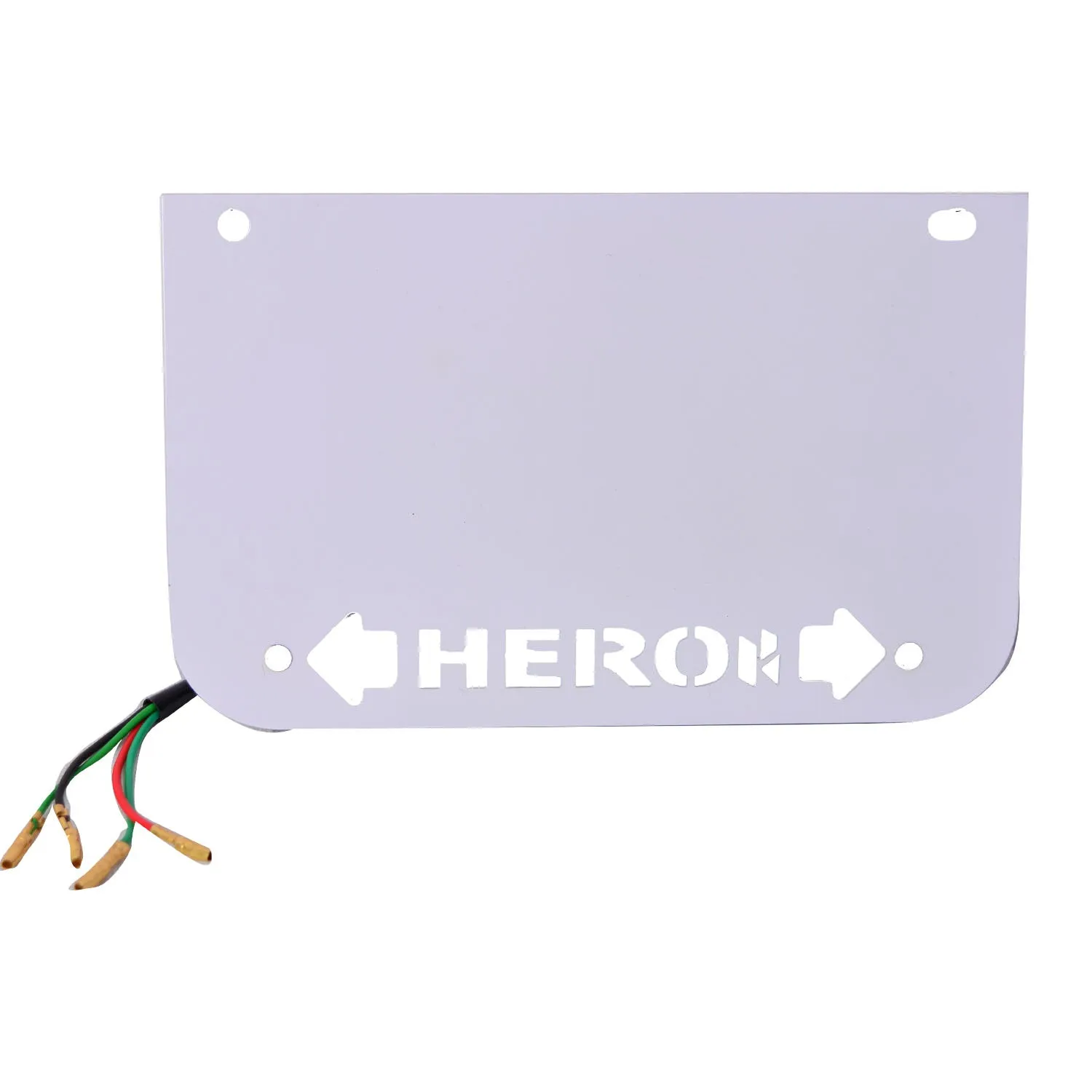 R.J.VON Hero Bike Number plate with Indicator For - Hero Bike