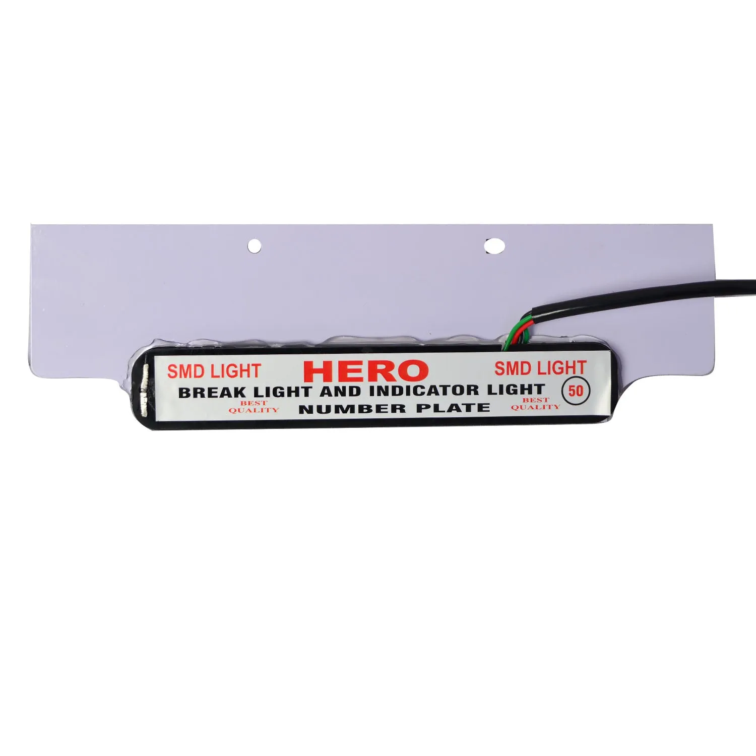R.J.VON Hero Bike Number plate with Indicator For - Hero Bike