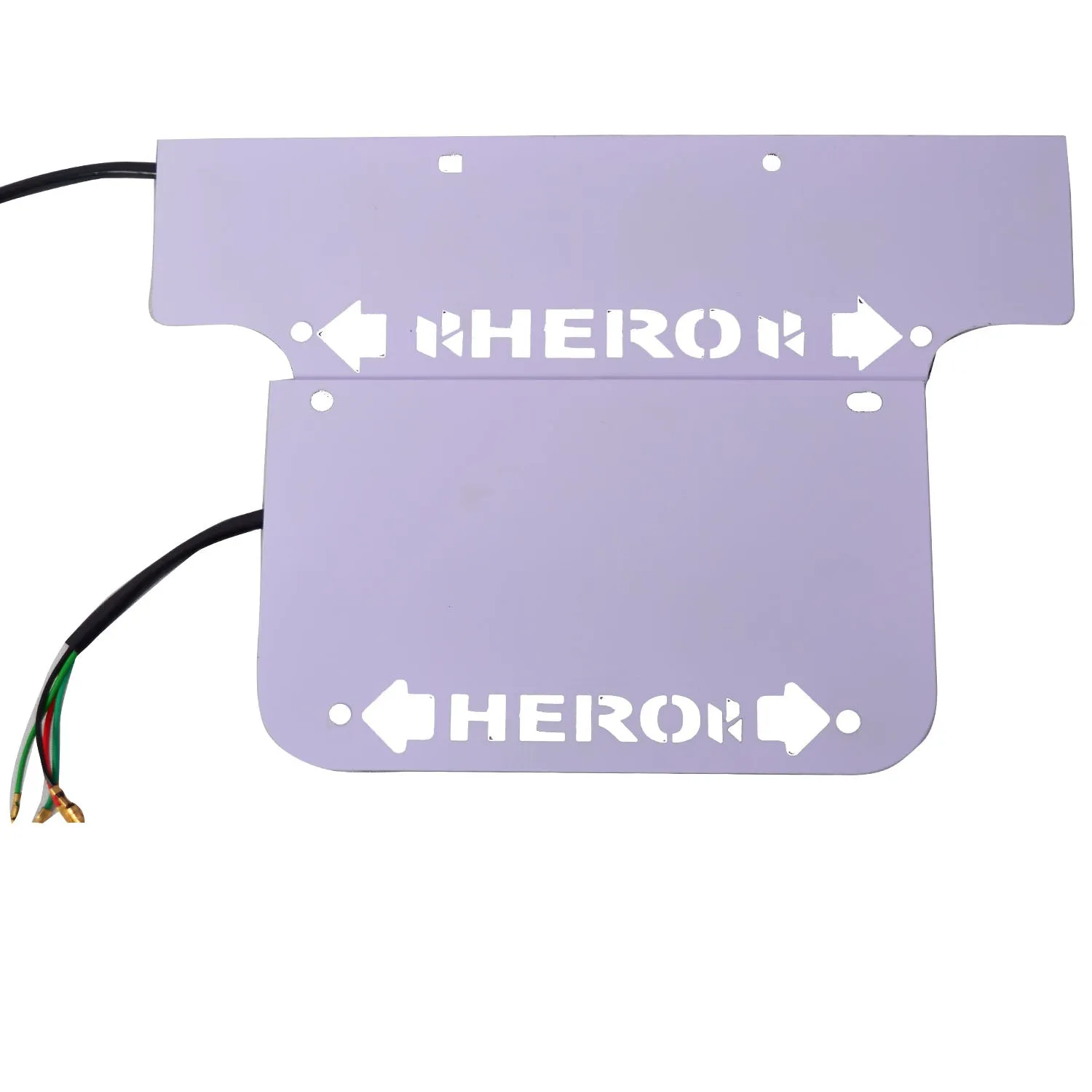 R.J.VON Hero Bike Number plate with Indicator For - Hero Bike