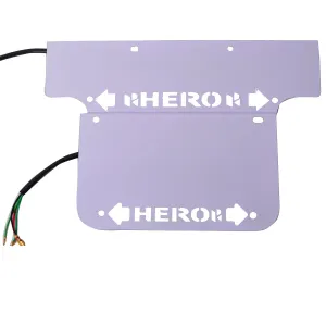 R.J.VON Hero Bike Number plate with Indicator For - Hero Bike