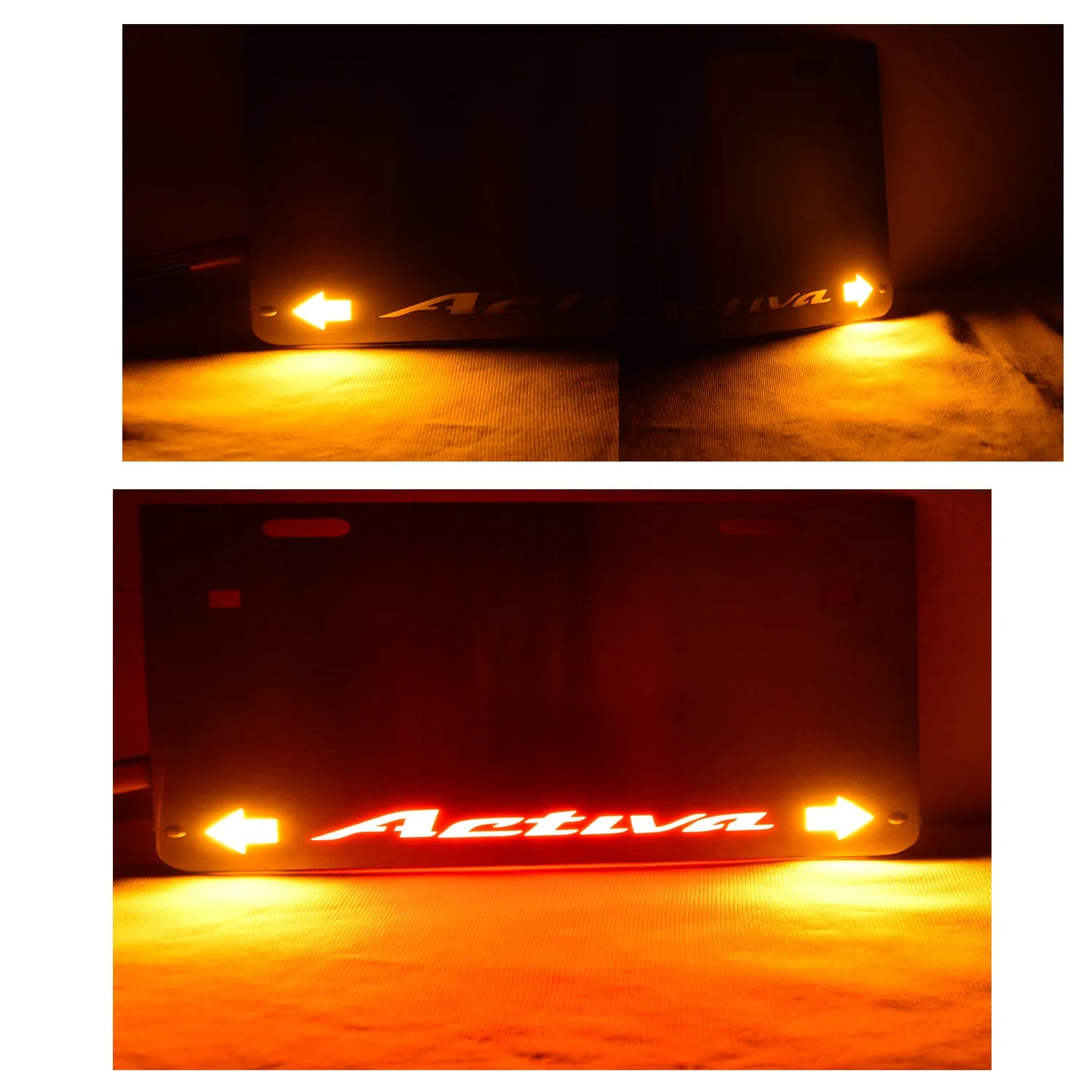 R.J.VON New Model Activa Scooty Number plate with Indicator