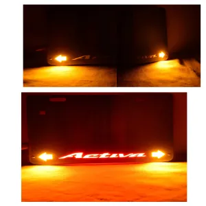 R.J.VON New Model Activa Scooty Number plate with Indicator