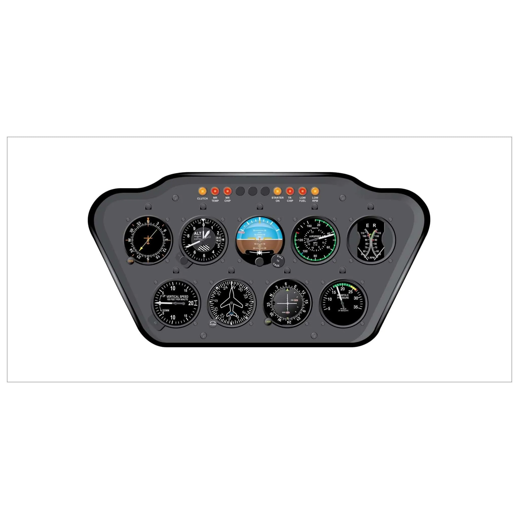 Robinson Helicopter 18" x 36" Cockpit Posters