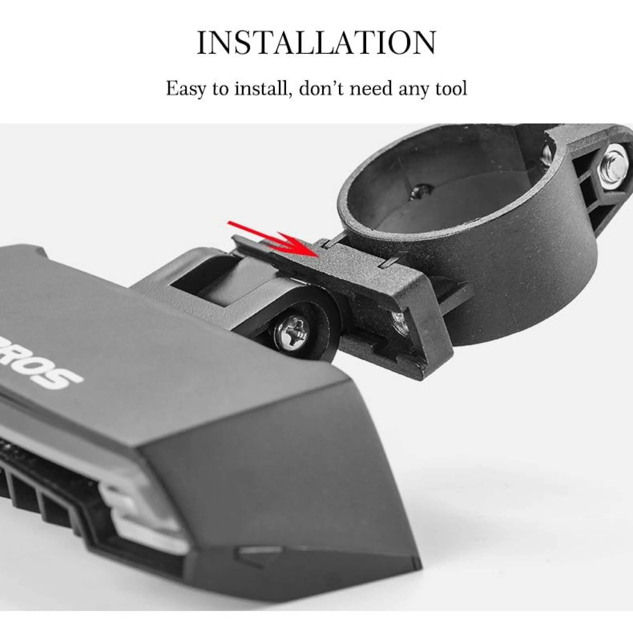 ROCKBROS R1 Laser Waterproof Safety Warning Bike Intelligent Remote Control Rear LED Light