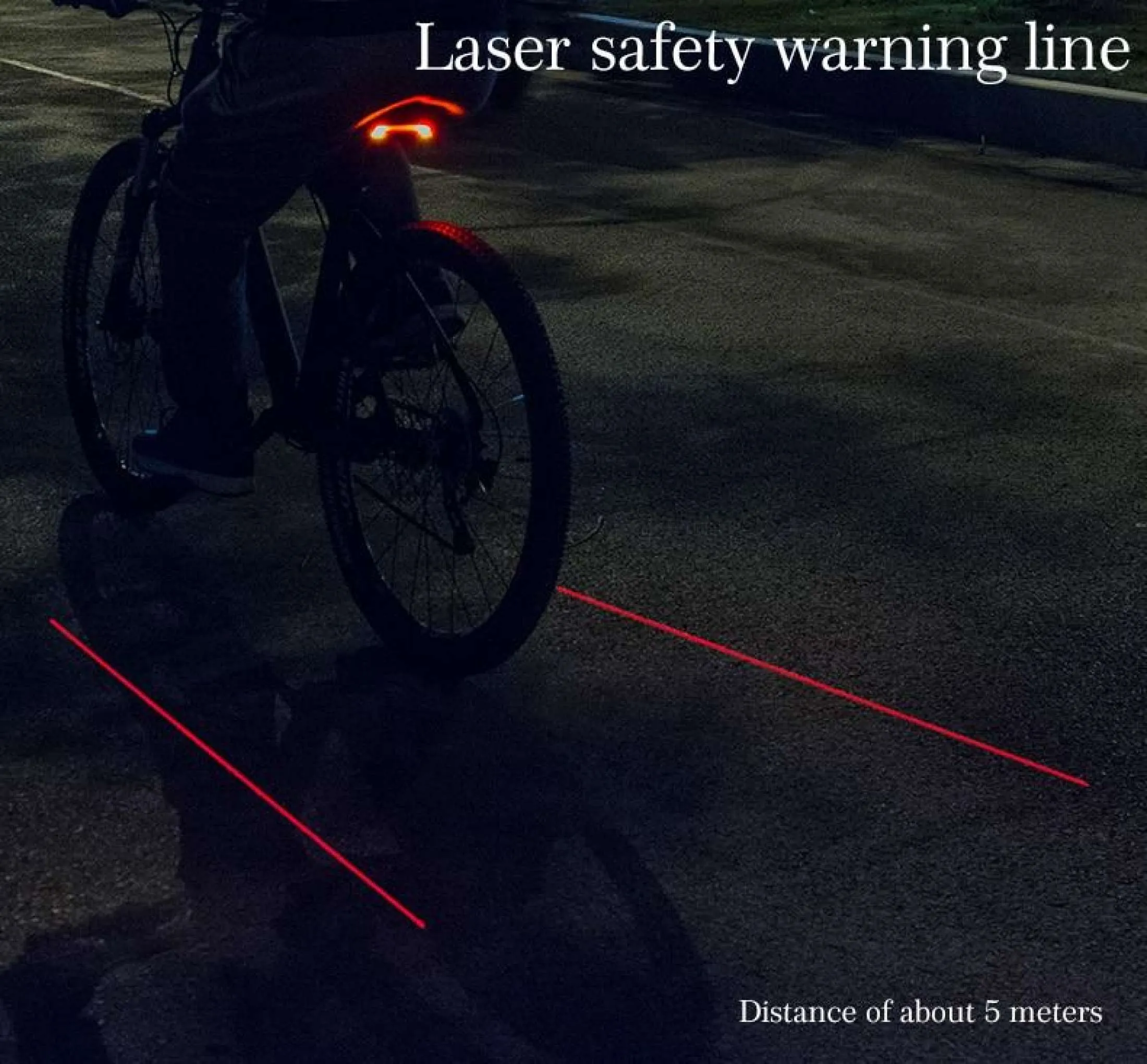 ROCKBROS R1 Laser Waterproof Safety Warning Bike Intelligent Remote Control Rear LED Light