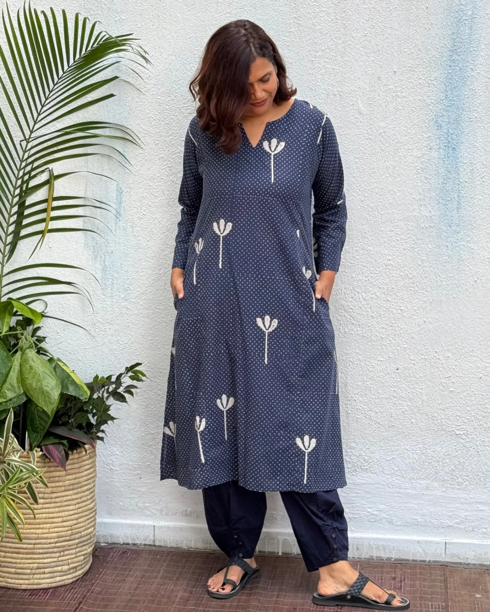 Roma Block Printed Cotton Kurti