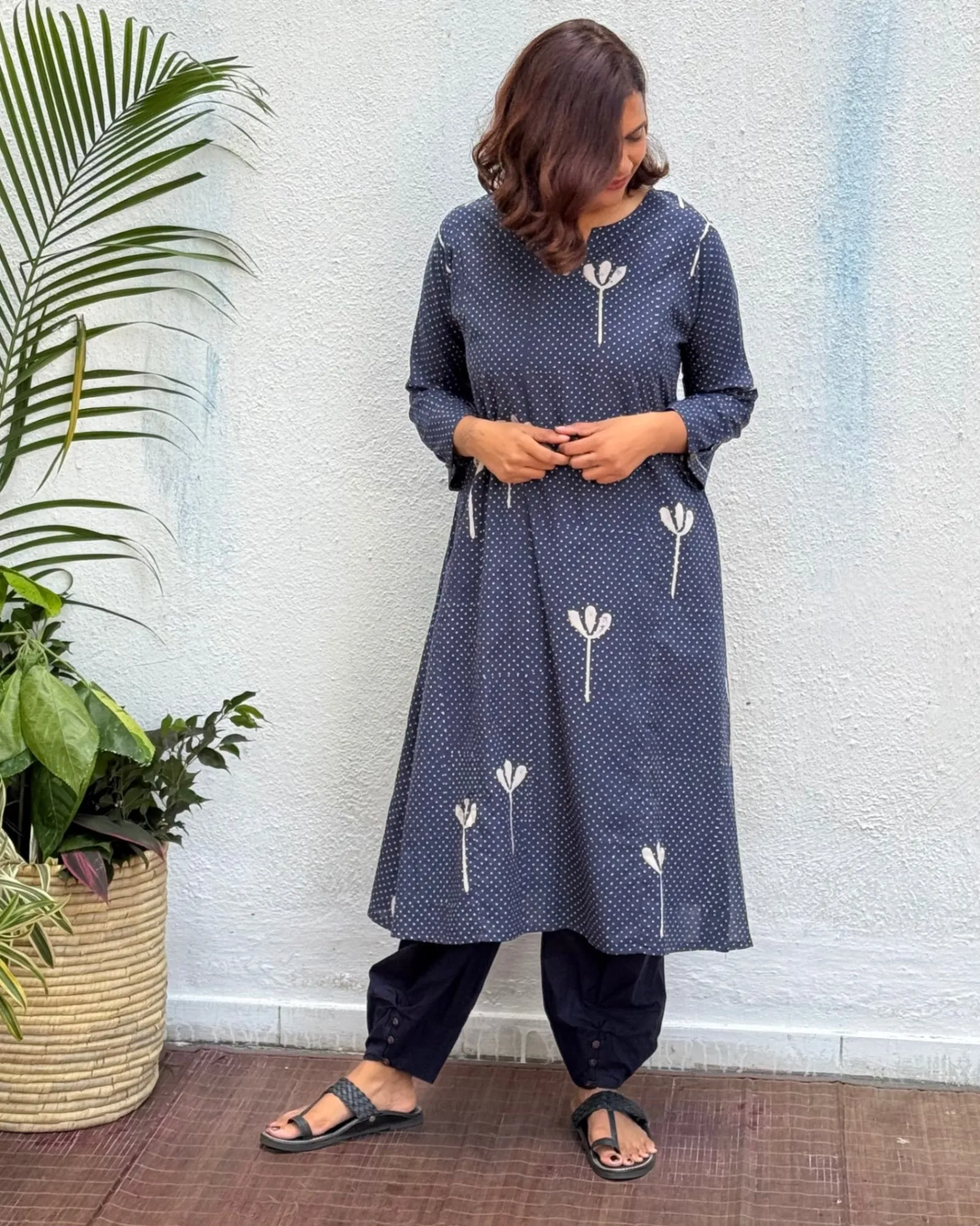 Roma Block Printed Cotton Kurti