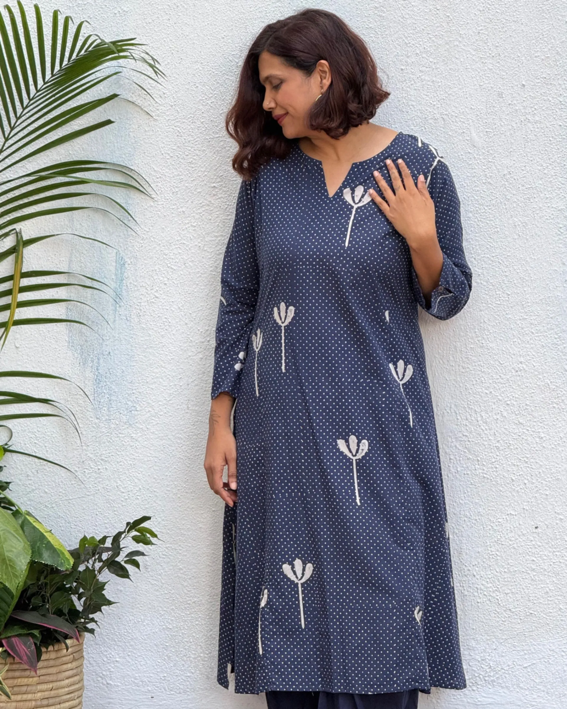 Roma Block Printed Cotton Kurti