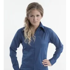 Royal Highness Ladies Zip Up Western Show Shirt - Navy Blue