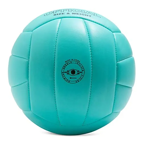 Runleaps Volleyball, Waterproof Indoor Outdoor Volleyball for Beach Game Gym Training (Official Size 5)