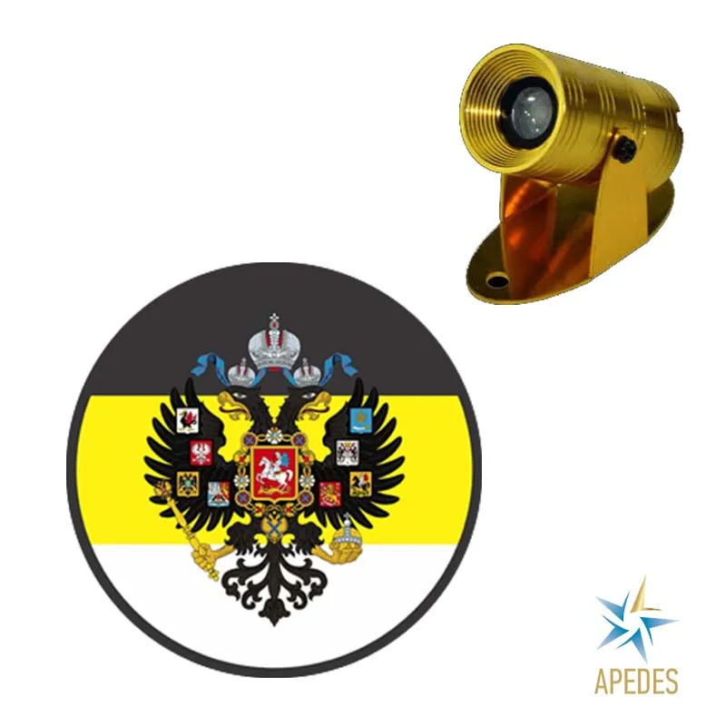 Russian Imperial Coat of Arms Motorcycle Bike Car LED Projector Light Waterproof
